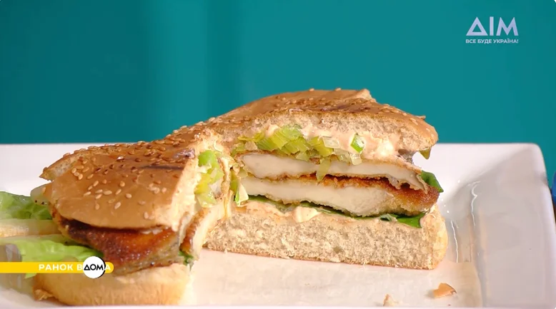 Бургер с эрингами от кулинарного эксперта Чабы Бакоша