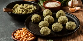 Рецепт фалафелю з едамаме та лимонним айолі