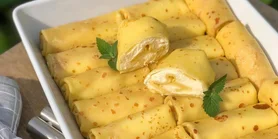 Блины с творогом: рецепт домашних блинчиков