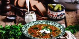 Рецепт согревающего рассольника с телячьим сердцем