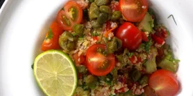 Рецепт салата табуле с лаймом и свежими овощами