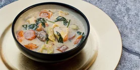 Рецепт вершкового овочевого супу з тортеліні