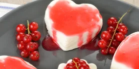 Ванильная панакота в форме сердца: очарует вашего Валентина