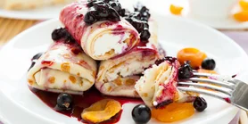 Рецепт блинов с творогом Дамские пальчики