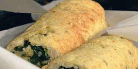 Рецепт пикантного рыбного рулета со шпинатом