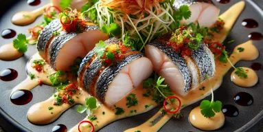 Рецепт рыбы сибас в сливочном унаги от шеф-повара