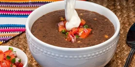 Рецепт супа-пюре из черной фасоли