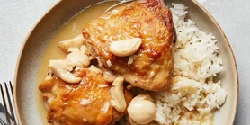 Рецепт курки в часниковому соусі