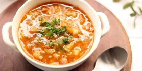 Ситний веганський суп. Рецепт мінестроне з нутом - готується за півгодини