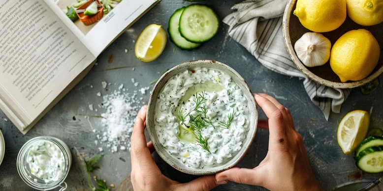Чесночно-луковый соус в греческом стиле: идеально к свежим овощам