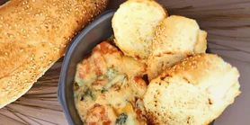 Креветки в сырном соусе с Горгонзолой