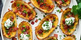 Сырные запеченные картофельные шкурки: идеальная закуска