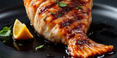 Махи: ароматный морской окунь с ореховым соусом и кинзой