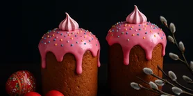 Глазурь для паски из фруктового желе - украшаем праздничный хлеб по-новому