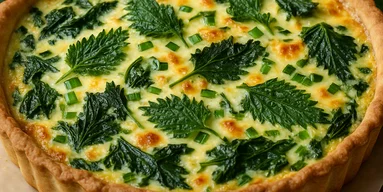 Пирог с характером: как приготовить нежный киш с молодой крапивой