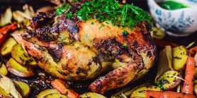 Ароматна курка під трав’яною олією: соковито, святково й дуже смачно