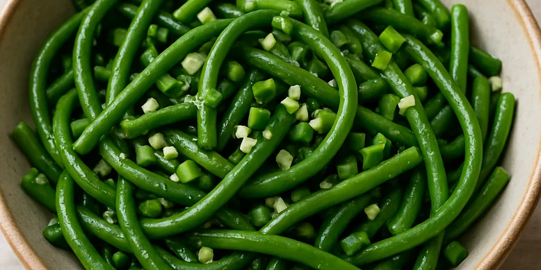 Пікатний салат із часникових стрілок з азійськими нотками