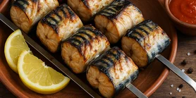 Идеальный рыбный ужин: шашлык из скумбрии в пряных травах