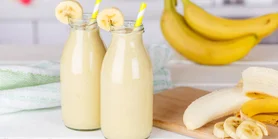Банановый милкшейк: рецепт летнего десерта с корицей: рецепт летнего десерта