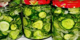Нежинский салат из огурцов на зиму