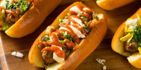 Хот-доги по-вегетаріанські: з овочами у пивному клярі