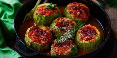 С восточной «изюминкой»: фаршированные кабачки по-ливански