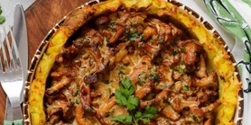 Картофельная запеканка с лисичками: «тарт без теста»