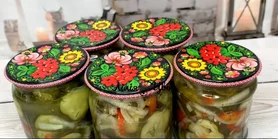 Зимний король: салат из огурцов на зиму