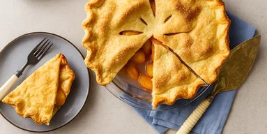 Летнее наслаждение. Персиковый пирог из слоеного теста