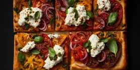 Тарт із печених помідорів з рикотою та песто - ідеальний варіант для смачного обіду