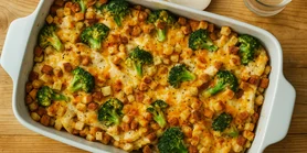 Ідеальна запіканка з куркою та броколі для великої компанії