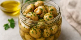 Праздничные маринованные шампиньоны по простому рецепту