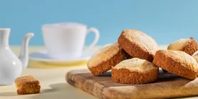 Коржики на сметані - простий рецепт до кави