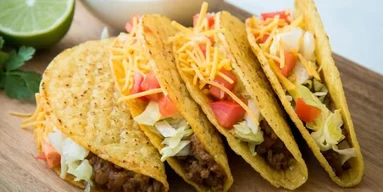 Хрустящие тако с пряной говядиной к ужину и не только
