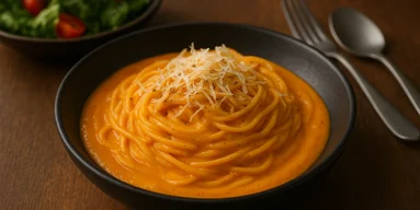 Мммм...сливочная: рецепт пасты с тыквой в сырном соусе