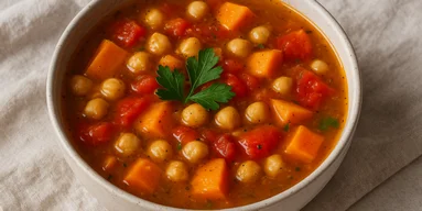 Быстрый суп из нута за 20 минут