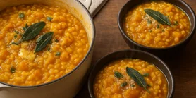 Больше цвета и вкуса: кремовое ризотто с тыквой