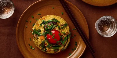 Японский рис карри с маринованным желтком от азиатской кулинарной писательницы