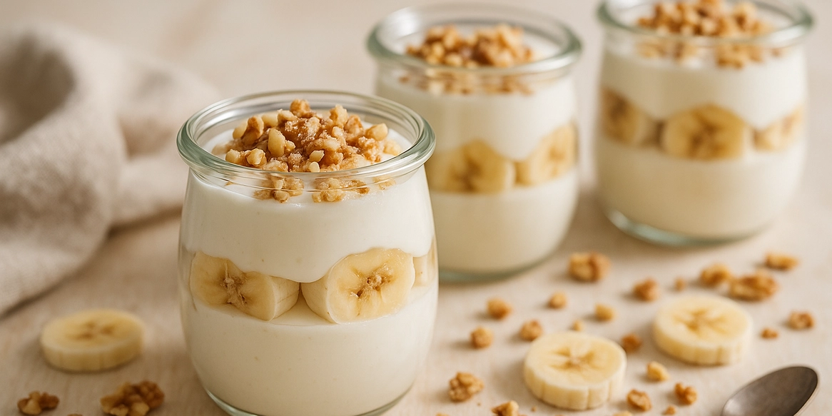 Очень быстро и полезно: завтрак без приготовления с бананом и йогуртом