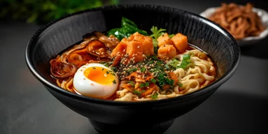 Острый куриный рамен: ароматный суп для холодных дней