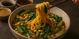 Дан-дан: рамен-салат із зеленню бок-чой