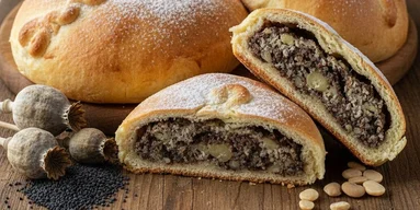 Рецепт пирожков с фасолью и маком