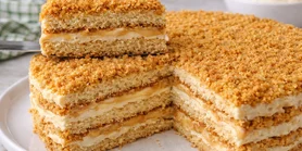 Як із кондитерської. Торт без випічки з вареним згущеним молоком