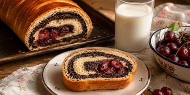 Сладкие булочки с маком и вишней: румяная домашняя выпечка