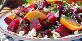 Салат з буряка, козячого сиру та бальзамічного соусу: ідеальне поєднання смаку та користі