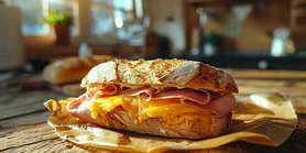 Запеченный фаршированный багет: вкусный завтрак для всей семьи