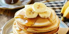 Рецепт легких и пышных банановых панкейков