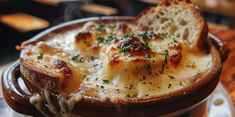 Карамелизированный французский луковый суп: идеально для холодного вечера