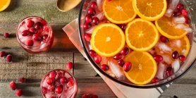 Клюквенно-апельсиновый пунш - рецепт для большой компании