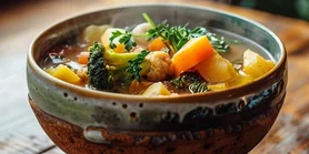 "Очистить холодильник": практичный вегетарианский овощной суп на обед: практичный вегетарианский овощной суп на обед